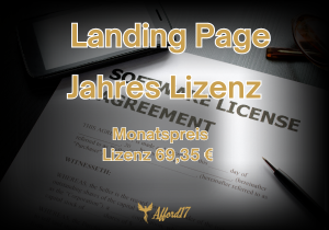 Landing Page - Lizenz - 1 Jahr/Monatlich
